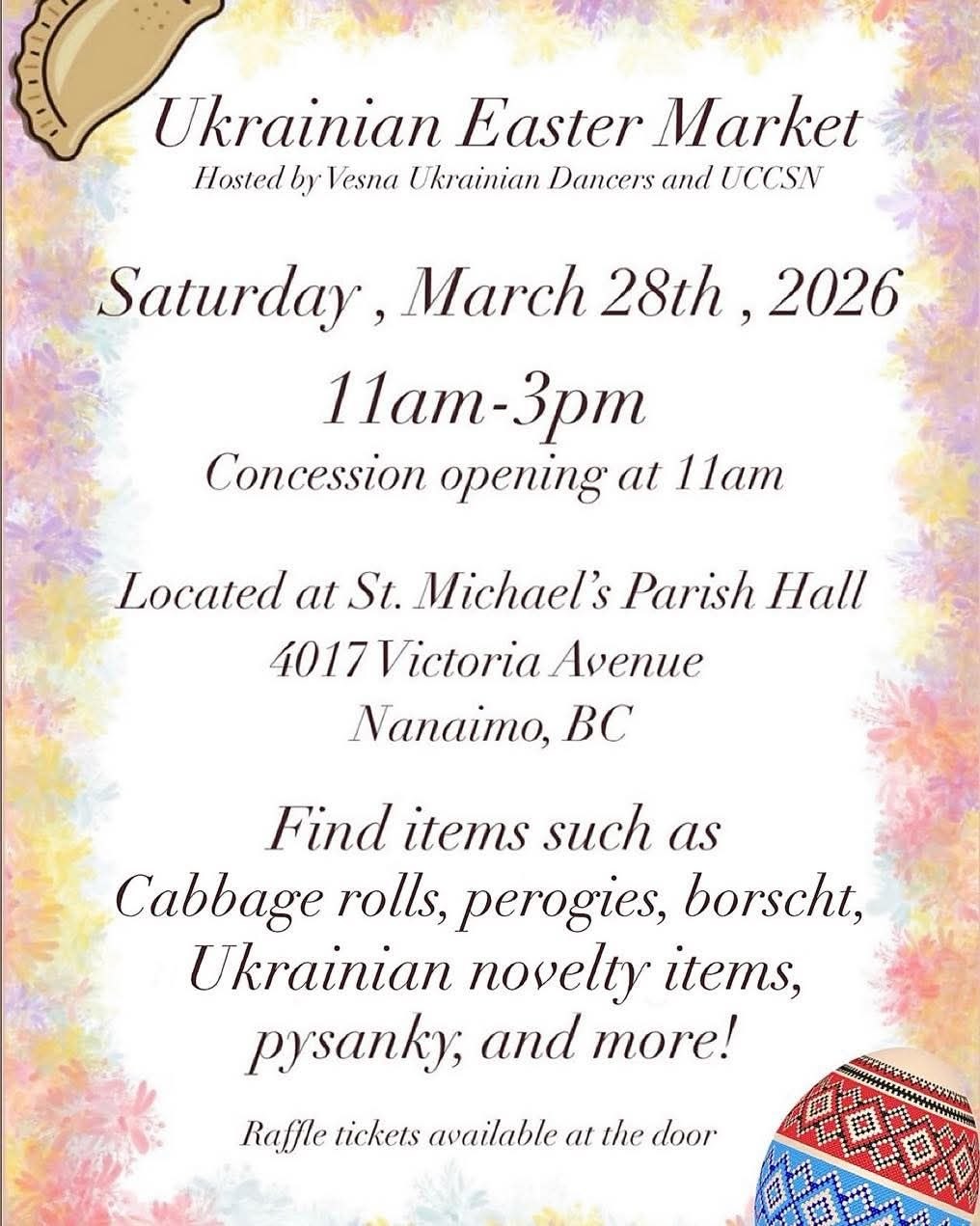 Easter Bazaar Nanaimo 2026