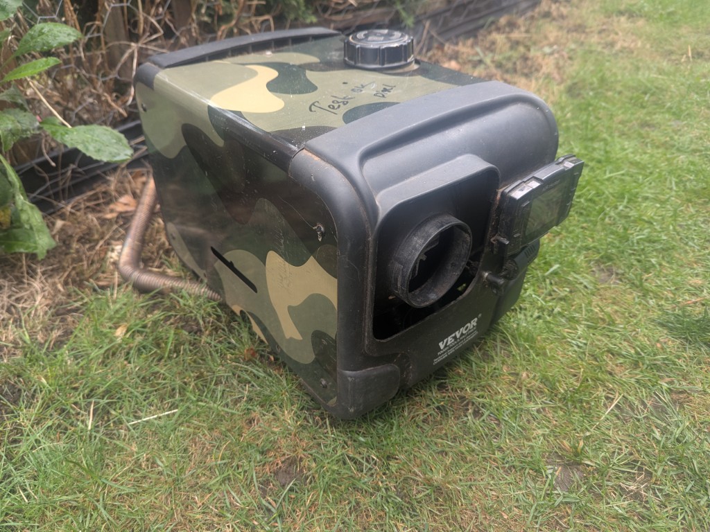 Donated portable diesel heater